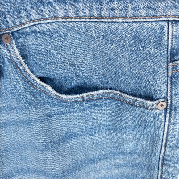 Madewell Men’s Relaxed Fit Jeans 38x32 Medium Wash Denim Factory Distressed - Picture 5 of 16